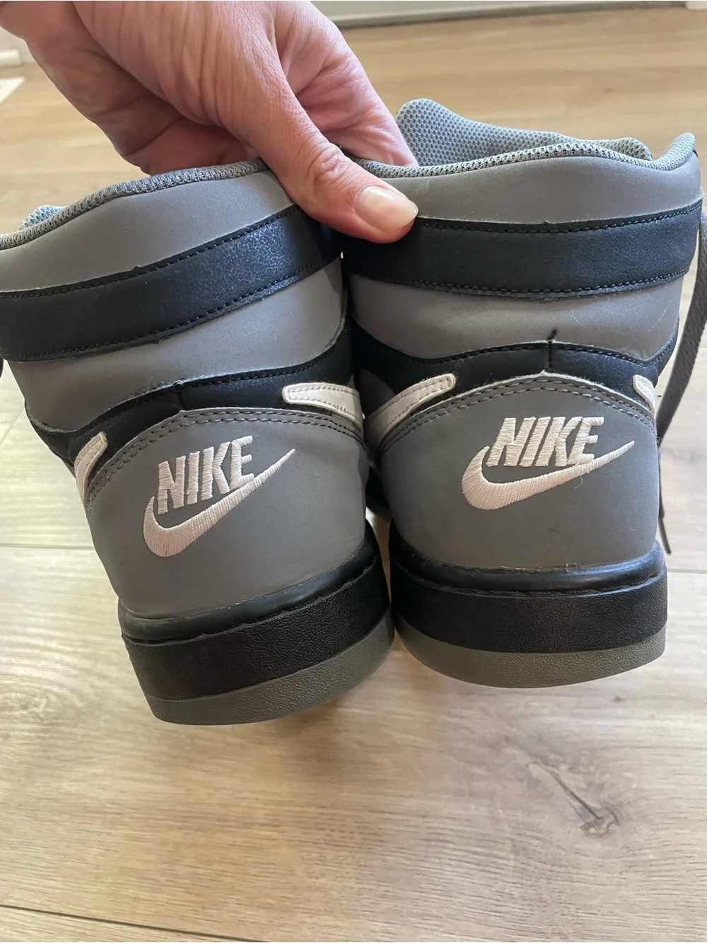Nike Men’s Prestige IV Gray High-Top Sneakers